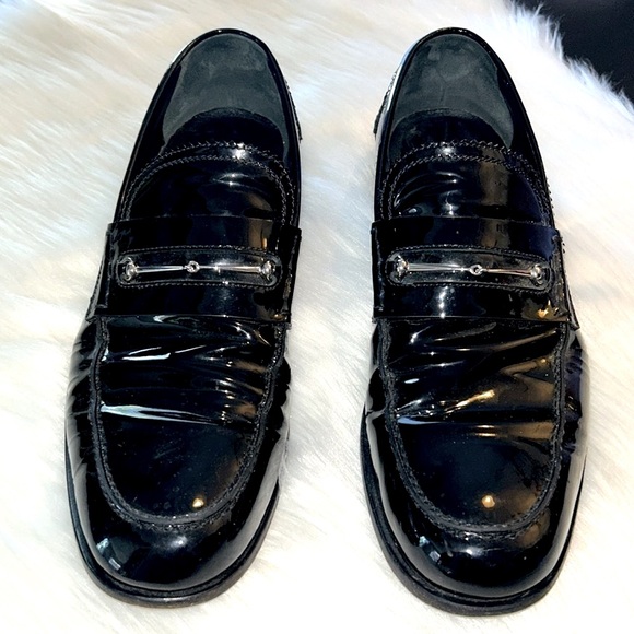 🎥GUCCI🎥Men’s Patent Leather Loafers🎥 Size 11.5 - Picture 5 of 12
